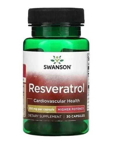 [SWU530] Swanson Resveratrol 250 Mg 30 Cáps. 