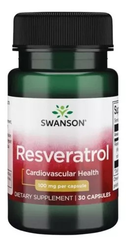 [SWU283] Swanson Resveratrol Cardiovascular Heath 100mg 30 Cáps. 