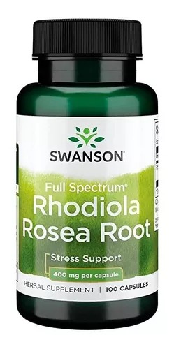[SW1004] Swanson Rhodiola Rosea Raíz Full Spectrum De 400 Mg 100 Cáps. 